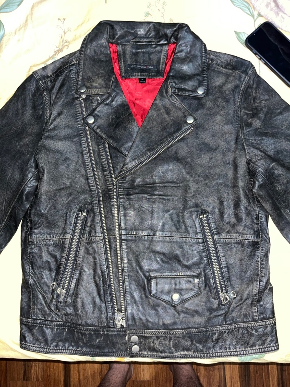 John Varvatos leather jacket - Picture 2 of 10